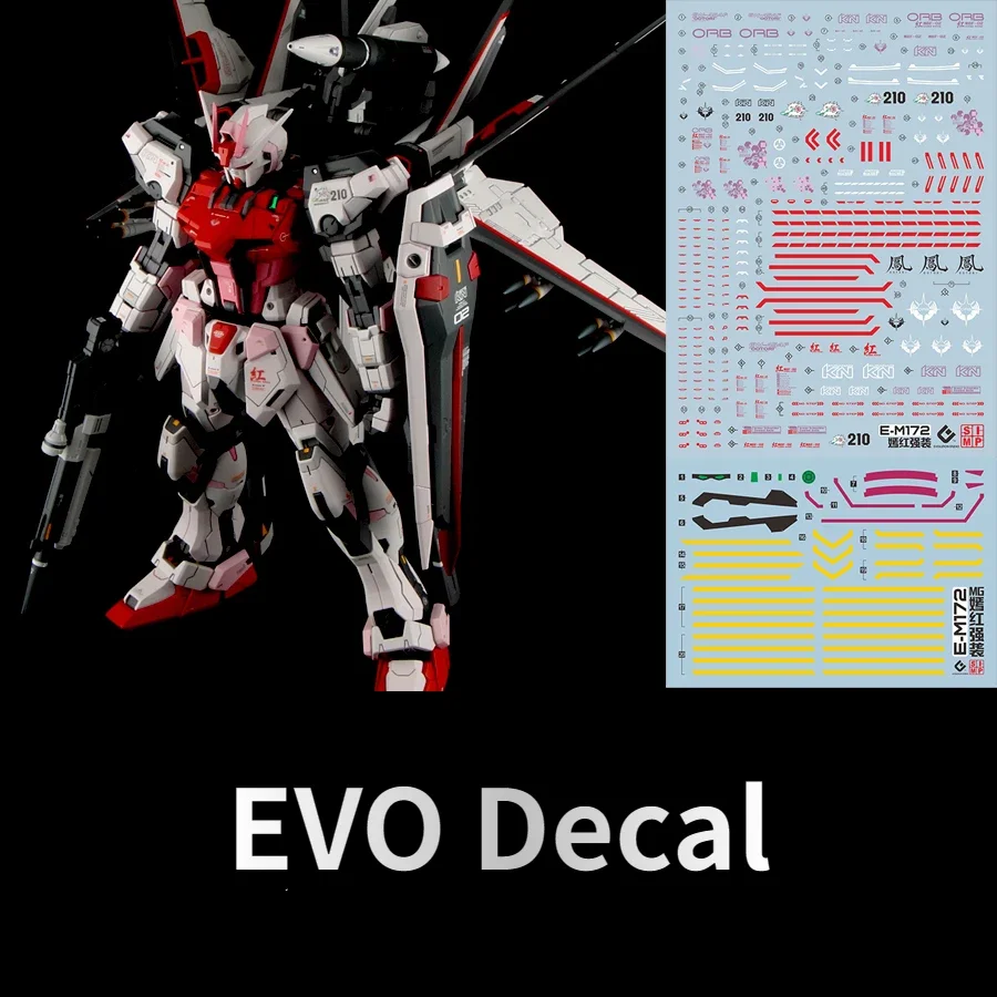 Высокоточные флуоресцентные наклейки EVO E-M172 для моделей MG 1/100 MBF-02 Phoenix Strike Rouge RM Ver Mecha, для хобби и DIY.
