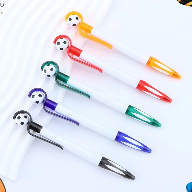 24 Pcs Creative Ballpoint Pen Rotary Football Promotional Pen Press Gift Rotary Ball Student Prizes