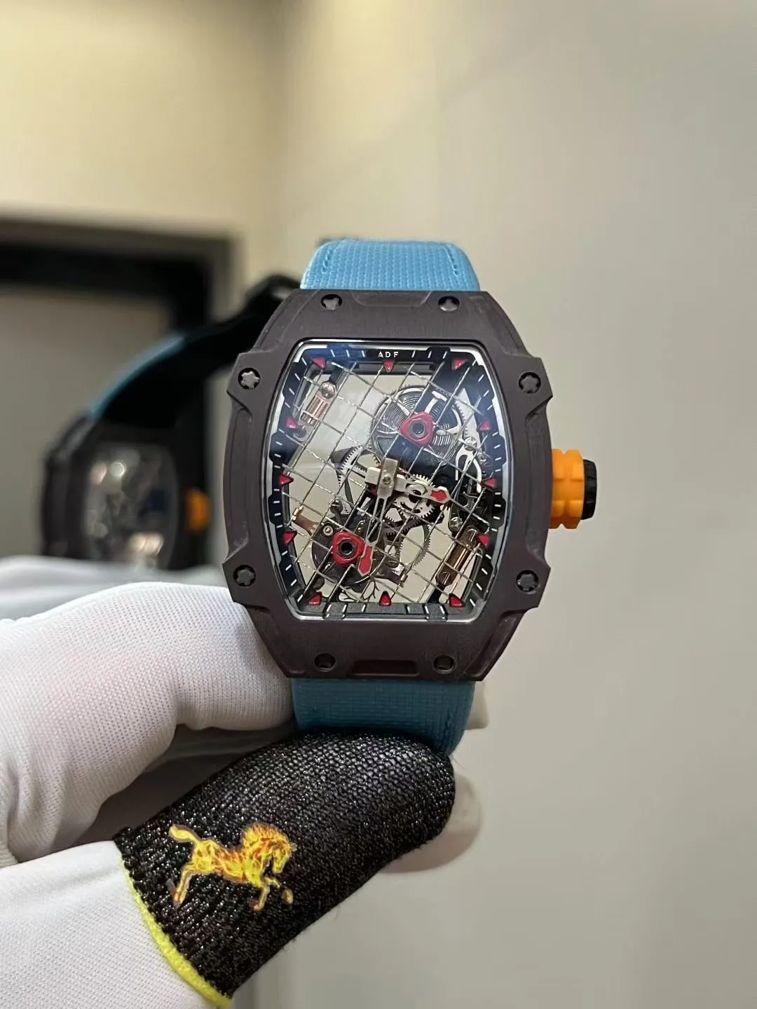 نسخة Moddifed ريتشارد ميل rm27-04 rm2704 rafael titacarb Nada l توربيون مضرب تنس أوتوماتيكي ساعات رجالي