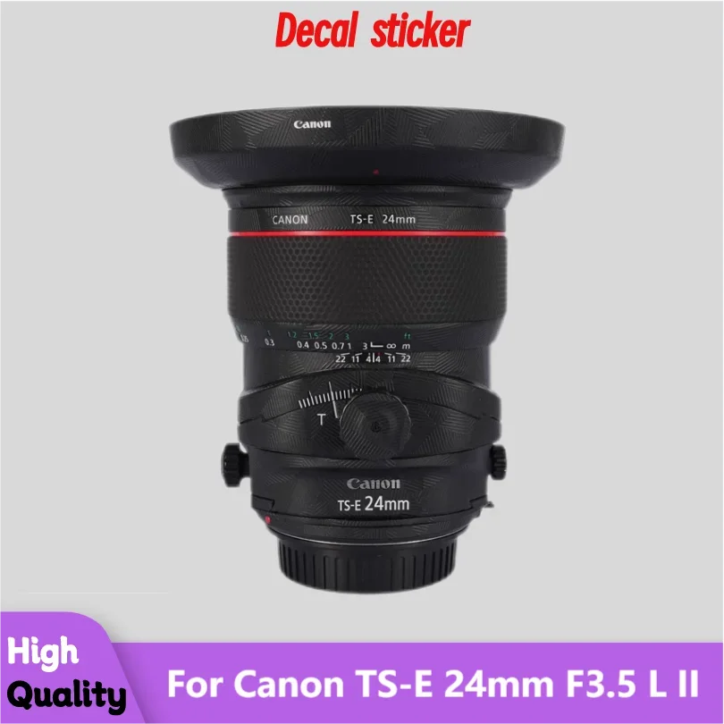 Для Canon TS-E 24 мм F3.5 L II наклейка на корпус объектива защитная наклейка на кожу виниловая пленка защитное покрытие от царапин