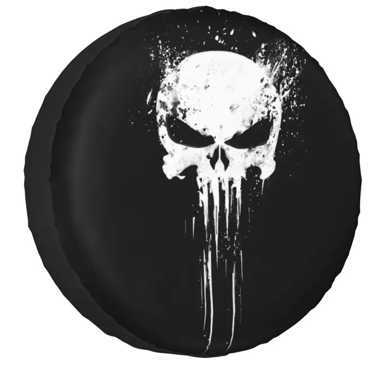 Punish Skeleton Skull Spare Tire Cover for Toyota Land Cruiser Prado 4WD 4x4 RV Car Wheel Protector 14\