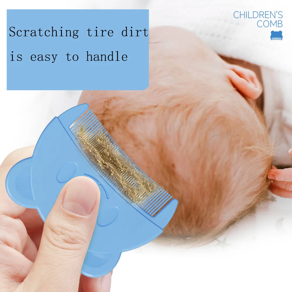 

Baby Hair Comb Children Hair Comb Soft Teeth Cradle Caps Hair Combs for Toddler Infant Fetal Head Massage Cleaning