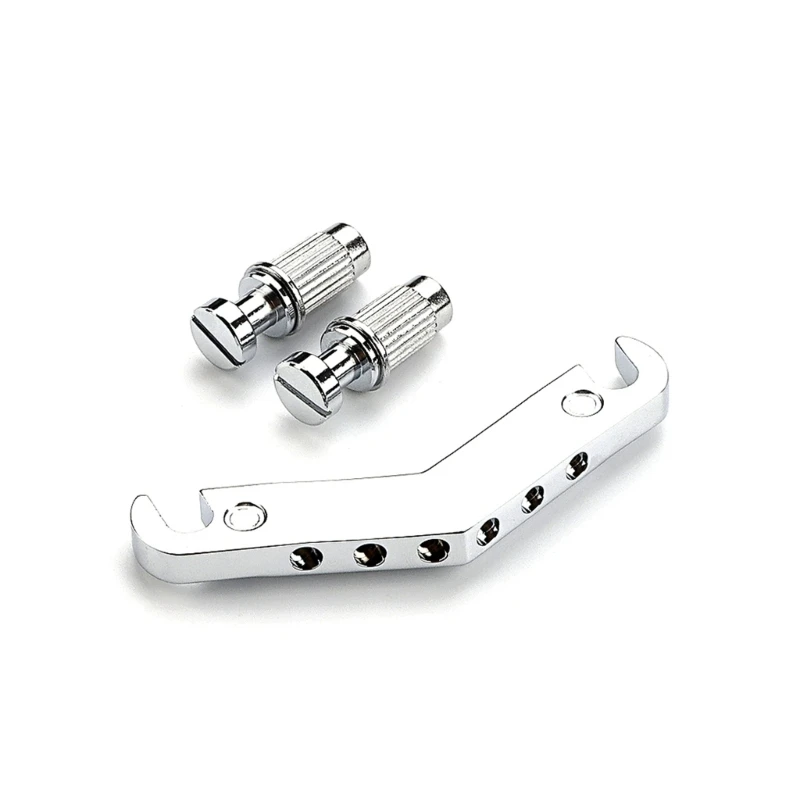 YD61 Tune Matic Roller Saddles Guitar Bridge 52mm Locking Replacement Set Tailpiece Bridge for 6 Strings Electric Guitars