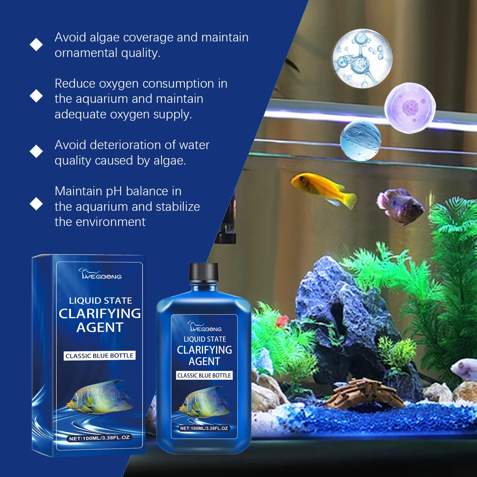 Aquariumwaterzuiveringsmiddel, - Planted Aquarium Cloudy Water recensie en prijs