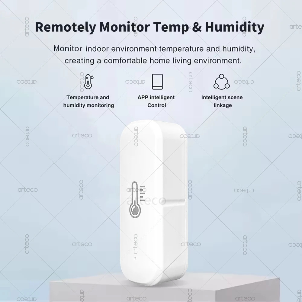EWelink Zigbee Temperature And Humidity Sensor APP Remote Monitor For Smart Home Works With Alexa Amazon Google Assistant Z2M