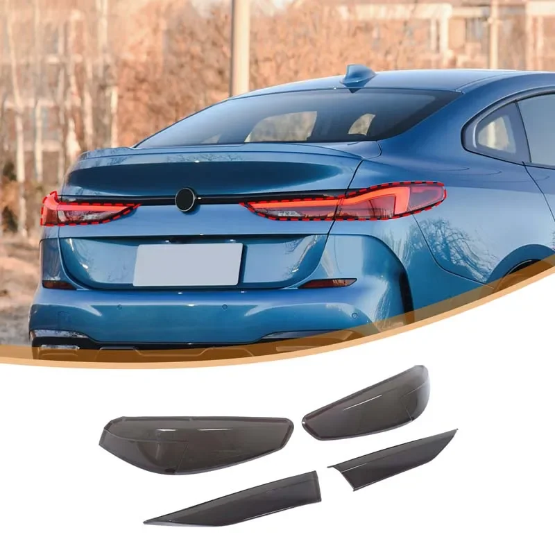 For BMW 2 Series F44 2020-2025+ ABS Black Car Tail Light Cover Indicator Reversing Light Cover Car Exterior Accessories 4Pcs