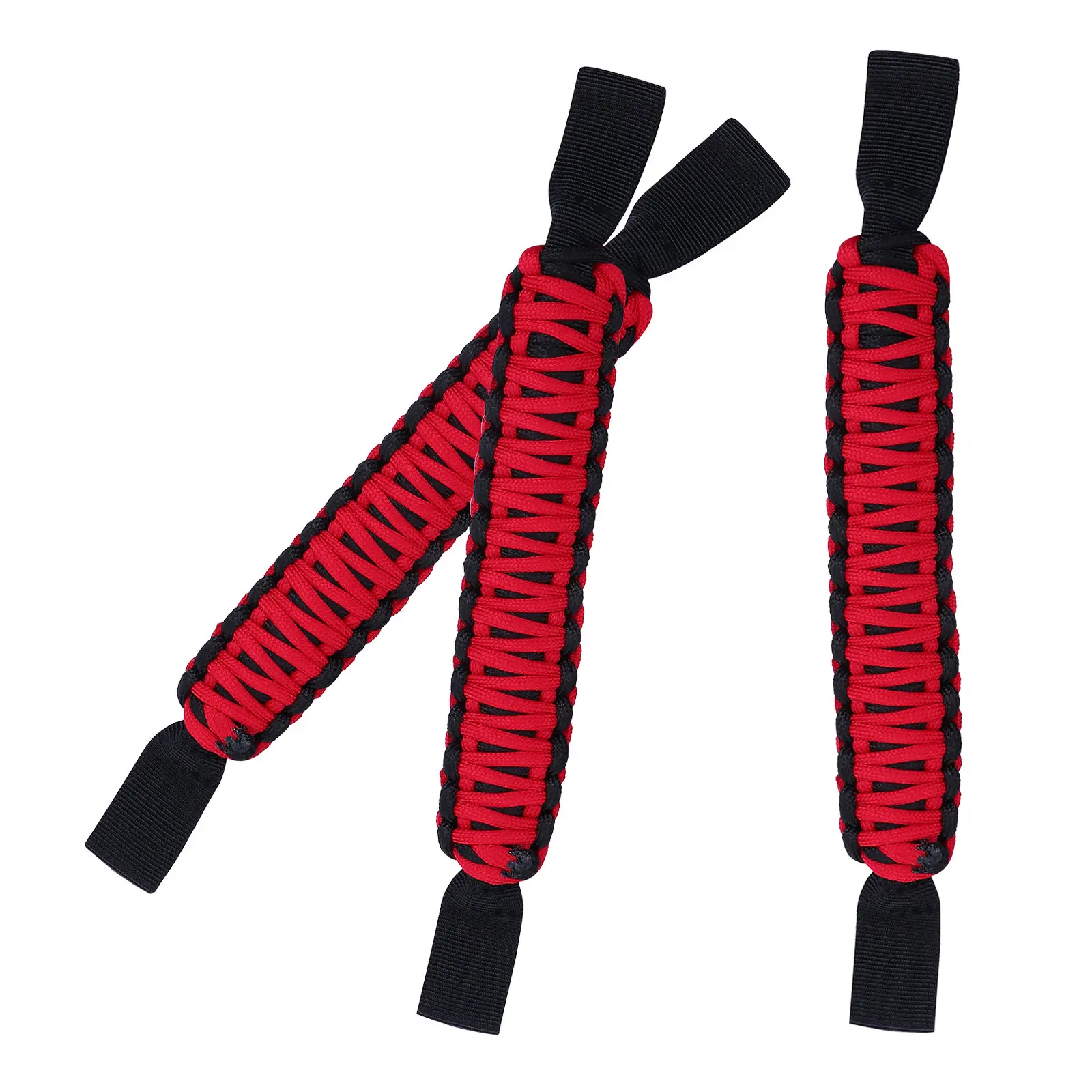 3Pcs Car Seat Back Handle Rear Seat Grab Handle Paracord Headrest Mounted Automotive Interior Safety Grabber Cars Accessories
