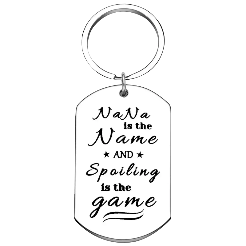 Metal Nana Grandmother Keychain Best Nana Ever Key Chain Pendant Mothers Day Gifts Mom Gifts