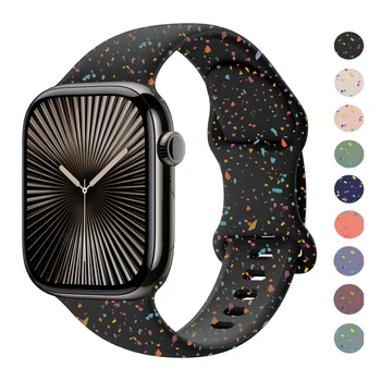 Apple watch band için 45mm 41mm 44mm 49mm 40mm 38 42mm 46mm Spor Silikon bilezik correa Serisi 9 8 7 6 5 3 4 10 SE Ultra kayış