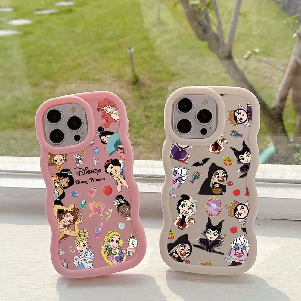 Cute Evils Queens Disney Princess Phone Case for Samsung S25 S24 S23 S22 S21 S20 FE Plus Ultra 4G 5G Soft Silicone Back Cover