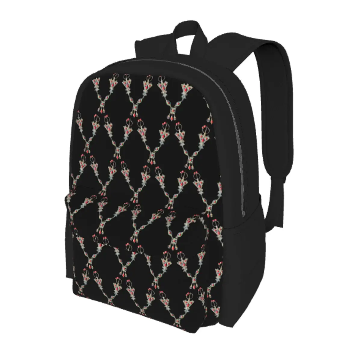 

Kabyle Jewelry Amazigh Student Backpack School Bag Hiking Travel Daypack for Boys Girls Bookbag Shoulder Bags