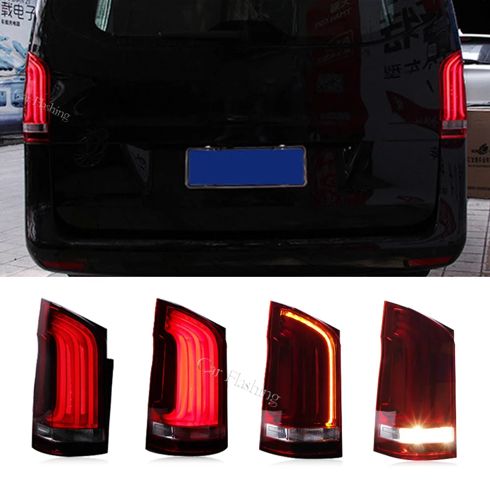 

For the Mercedes Benz Violet 16-21 LED tail light assembly V260 high configuration flow light turn signal tail light brake light