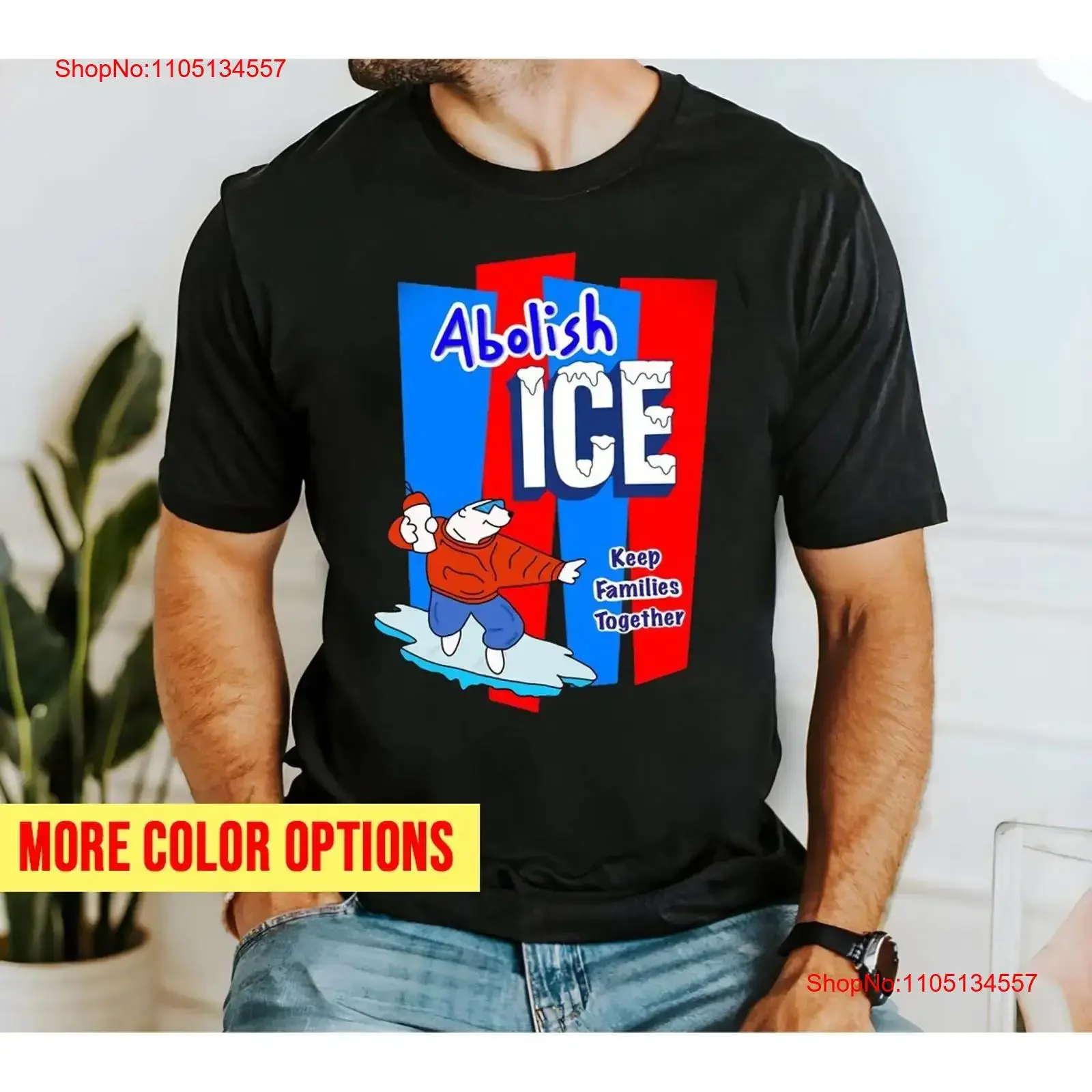 Bear Abolish ICE Keep Families Together FDT T shirt vintage Washed Comfortable designer clothes Breathable Stretched Unisex