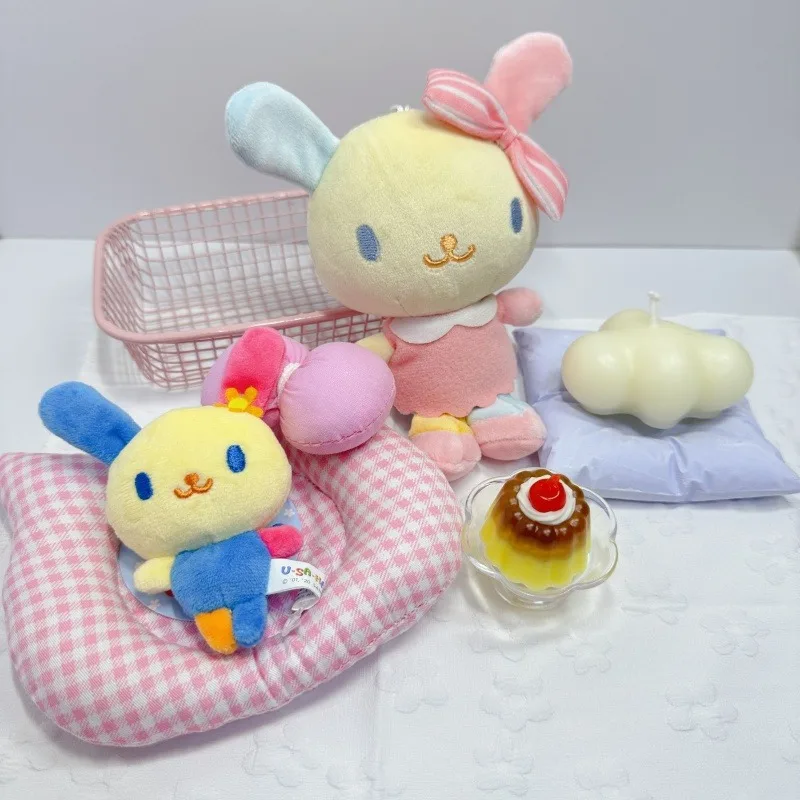 

Sanrio Usahana Bunny плюшевый брелок Kawaii мягкие игрушки кулон милый красочный кролик плюшевая кукла кулон сумка аксессуары подарки