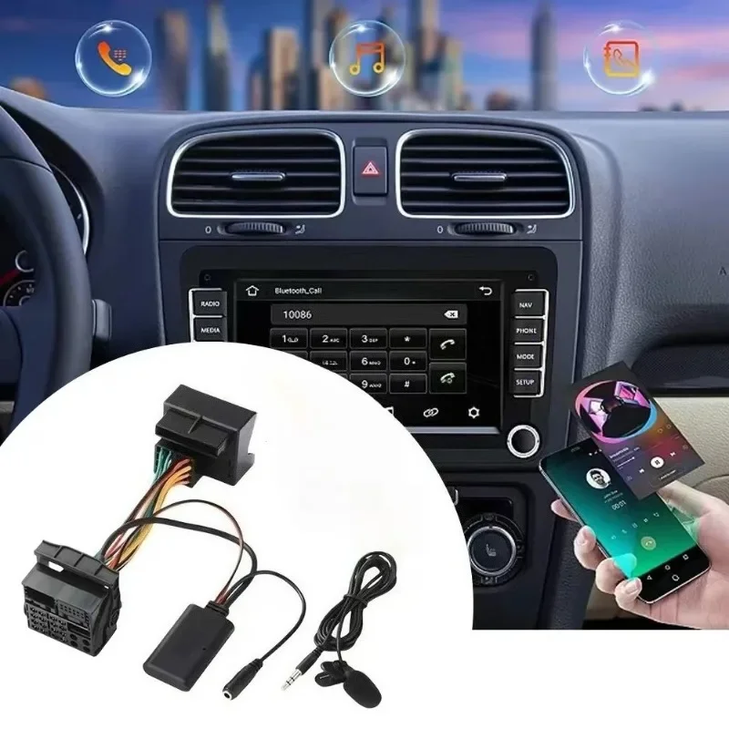New 1 Set for Suitable Opel OPEL CD30 CDC40/CD70/DVD90 AUXIN Car Bluetooth-Compatible 5.0 Aux Cable Music Handfree Phone Cable M