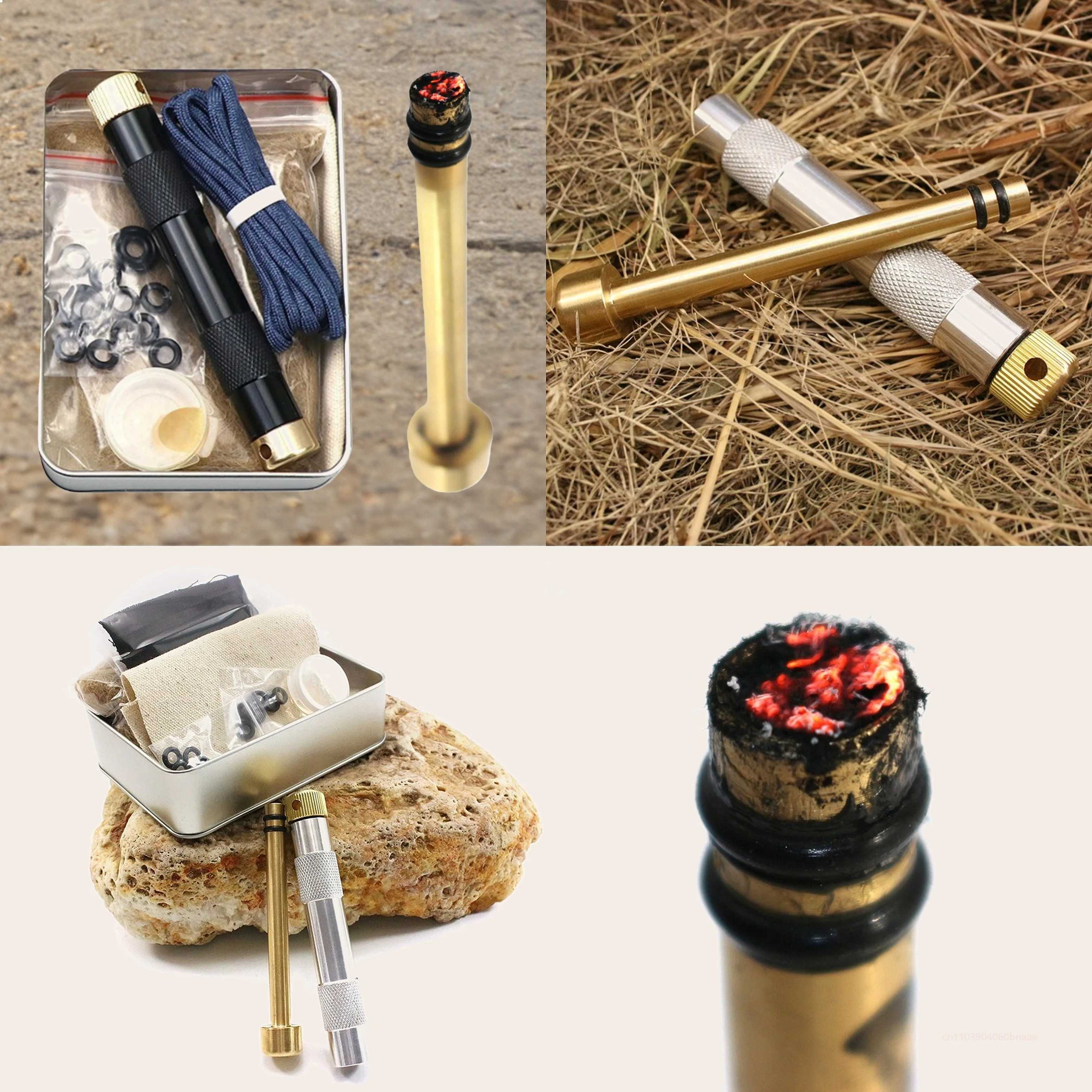 Fire Piston Starter - Nowy Zewnętrzny Rozpałkiwacz Ognia z Tłokiem,