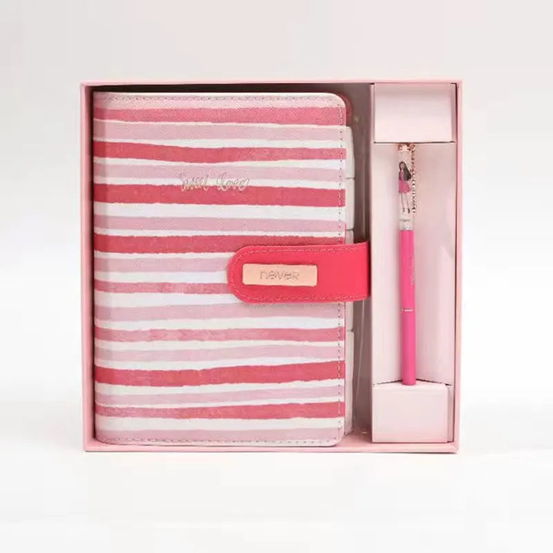 2023 Yiwi Never Marble Pu Leather Cover Notebook Agenda Planner Organizer Monthly Schedule Diary School & Office Gift Packing