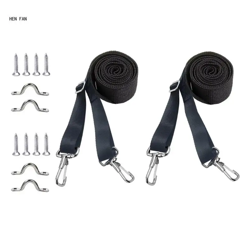 

2/4pcs Bimini Top Straps Boats Awning Webbing Straps with Heavy Duty Loop M89D