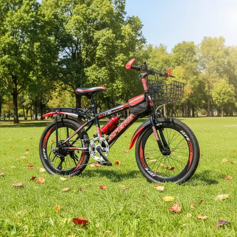 Unisex lightweight high carbon steel frame 6-speed commuter bike with plastic basket for men and women