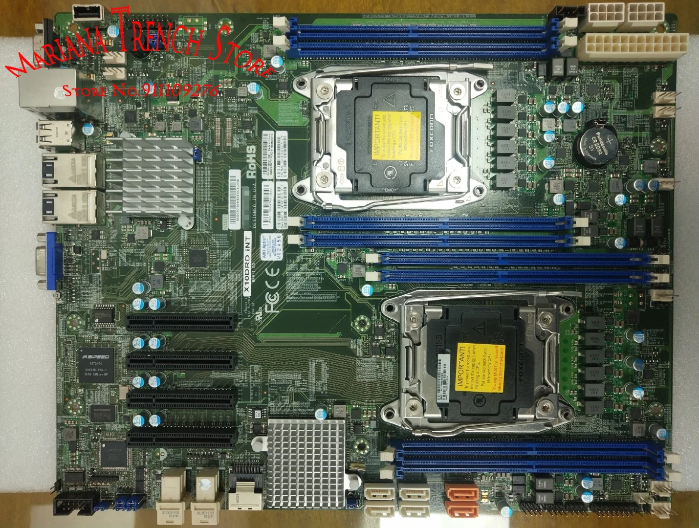 

X10DRD-iNT для материнской платы Supermicro LGA2011 Семейный процессор E5-2600 v4/v3 DDR4 Внутренние порта NVMe (PCI-E 3,0 x4)