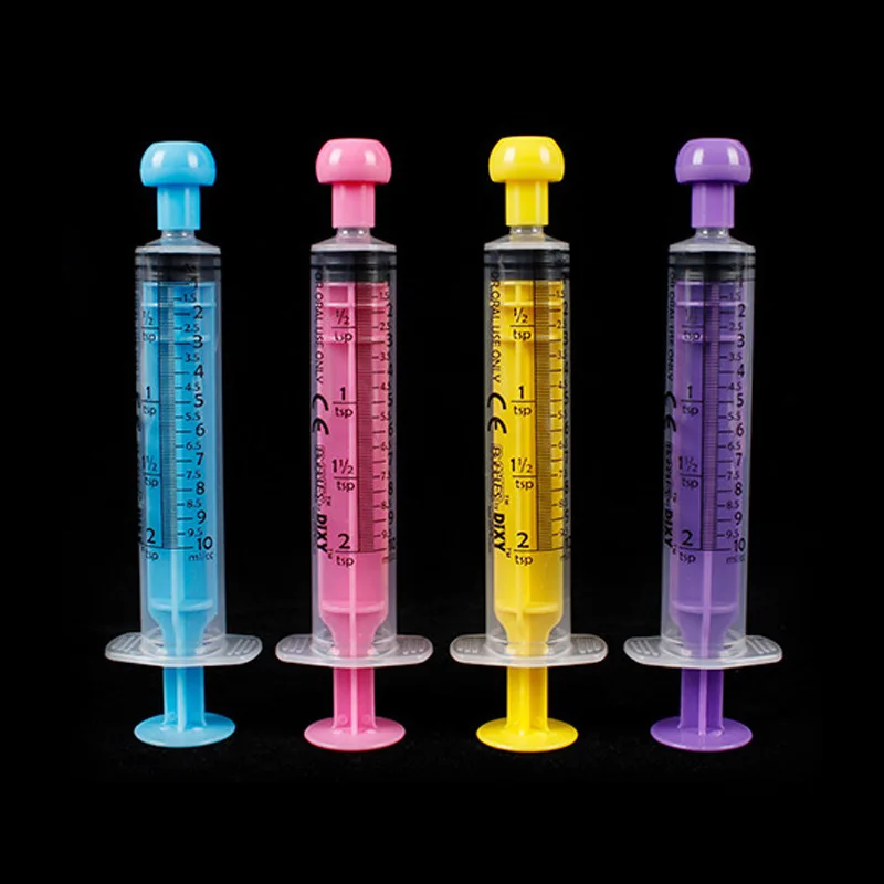 

10Pcs 5ml 10ml Pet Animals Feeding Large Syringe Feeder Syringe Rubber Stopper Disposable Pump Measuring with Scale