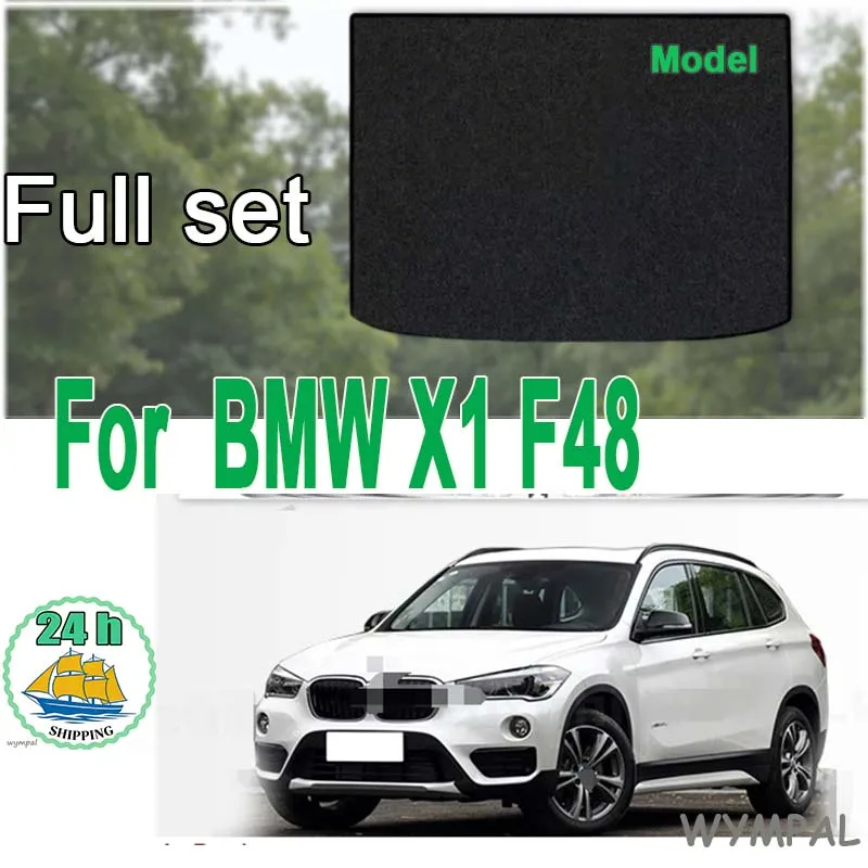 

Велюровый коврик в багажник для BMW X1 F48 2019-2022, вкладыш-поддон для багажного отсека, аксессуары