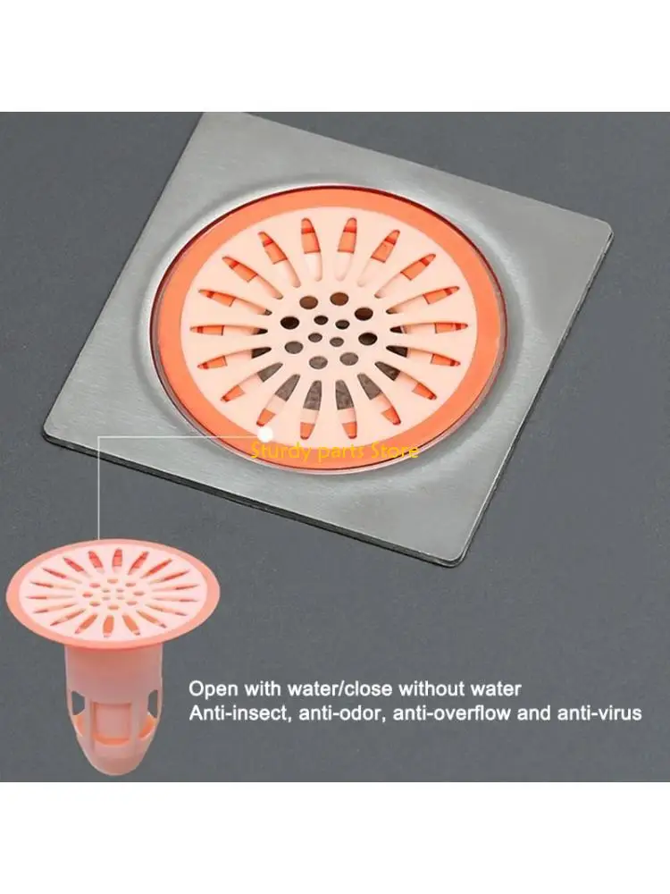 

97QC Hair Catcher Hair Stopper Shower Floor Drain Covers Bathroom Kitchen Accessories