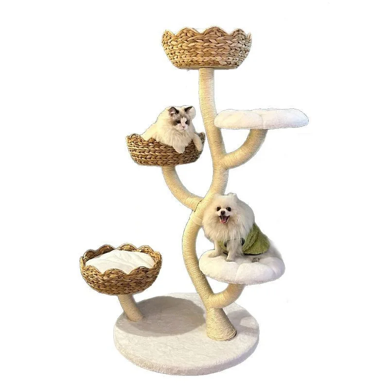 

Eco-Friendly Cat Furniture Large Climbing Tower for Cats with Comfortable Cushions cat scratching post cat tree house