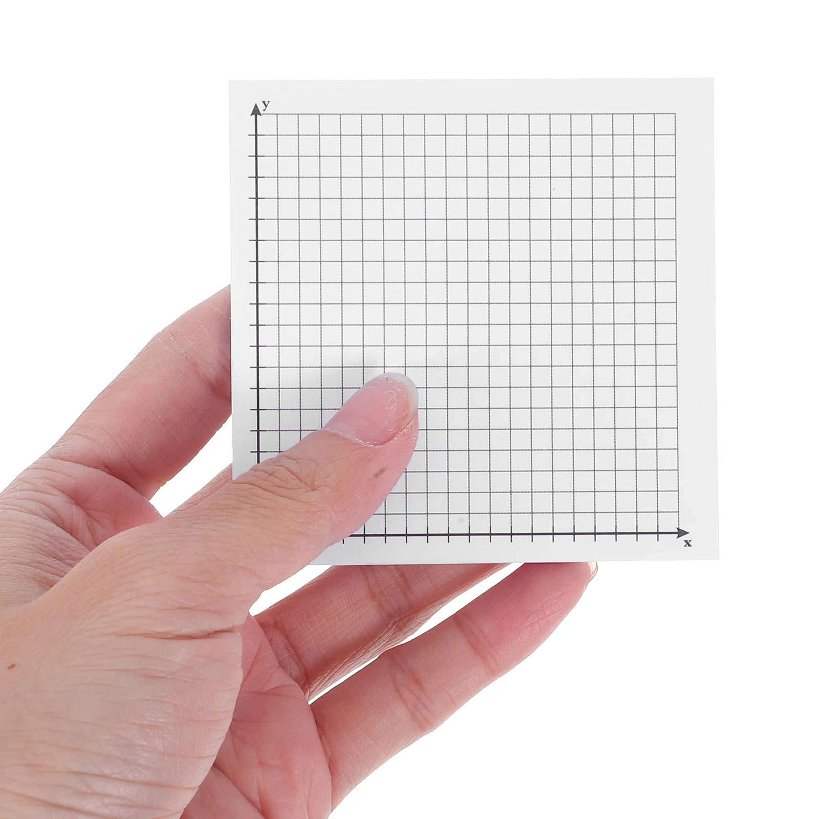 6 Pcs Grid Self Adhesive Memo Pad Graph Paper Self Stick Note Pads With Grid Line For Office School Su