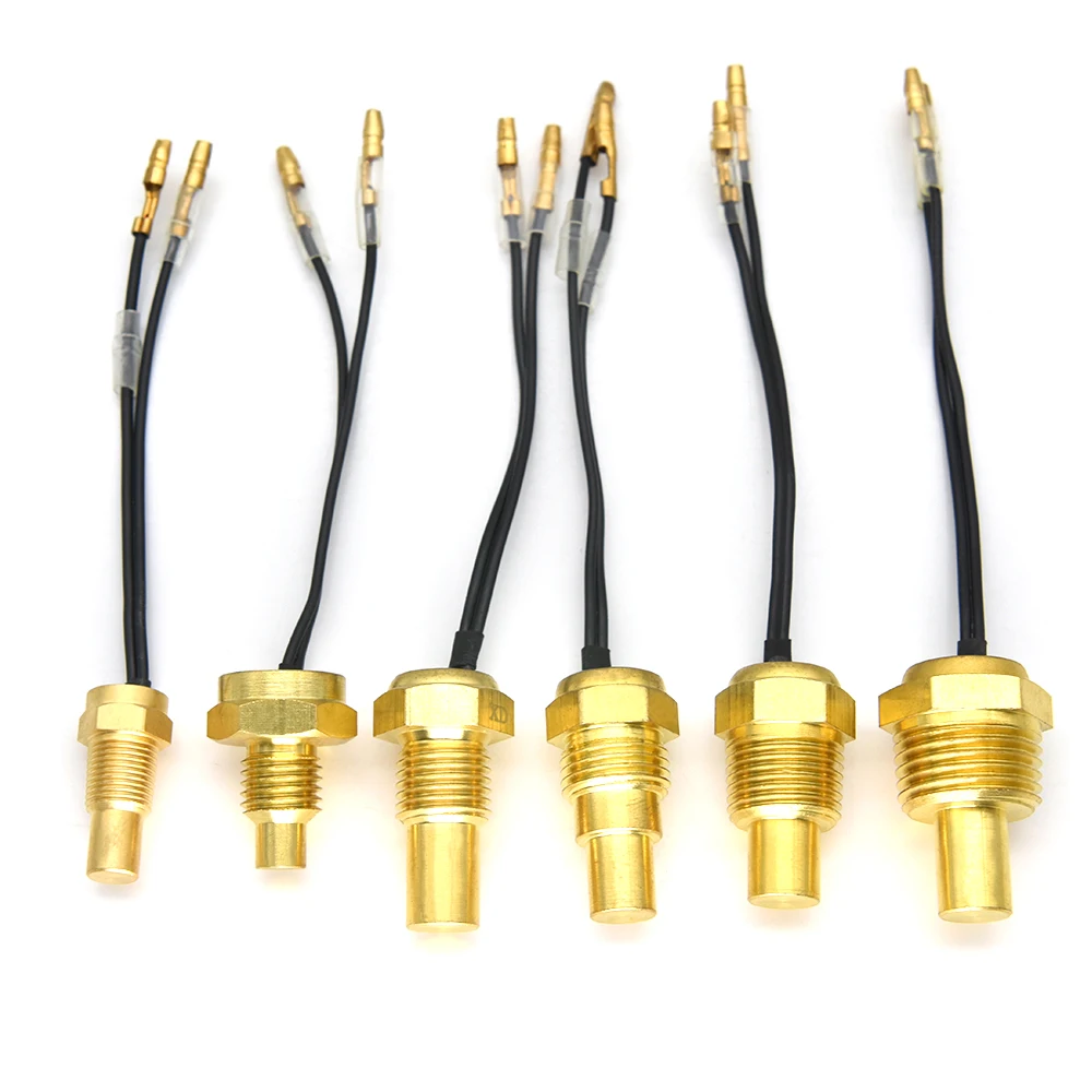 Water Temperature Sensor 10MM 12MM 14MM 16MM 17MM 21MM 50K Head Plug Car Truck Car 1/8NPT 3/8NPT Water Temp Sensor 12V/24V