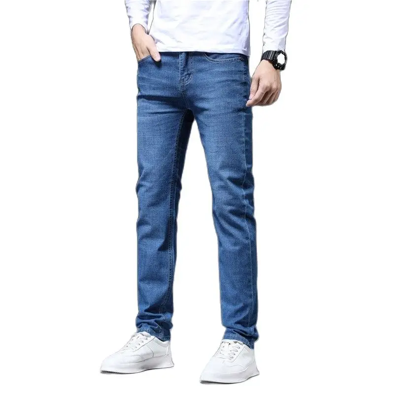 

BATMO 2022 new arrival spring&summer slim elastic thin jeans men,skiny male jeans,pencel lightweight pants 3013