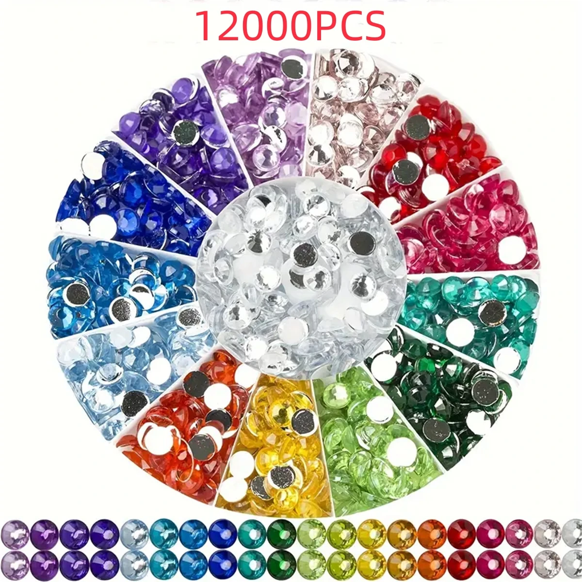 

12,000 pieces/sets of diamond painting crystal beads are randomly colored, with a total of 60 colors for every 200 pieces
