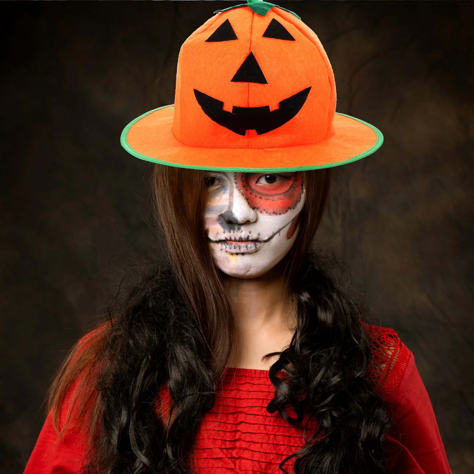

Halloween Pumpkin Hat Decoration Creative Cosplay Accessory for Party Costume Photo Prop Halloween Pumpkin Hat