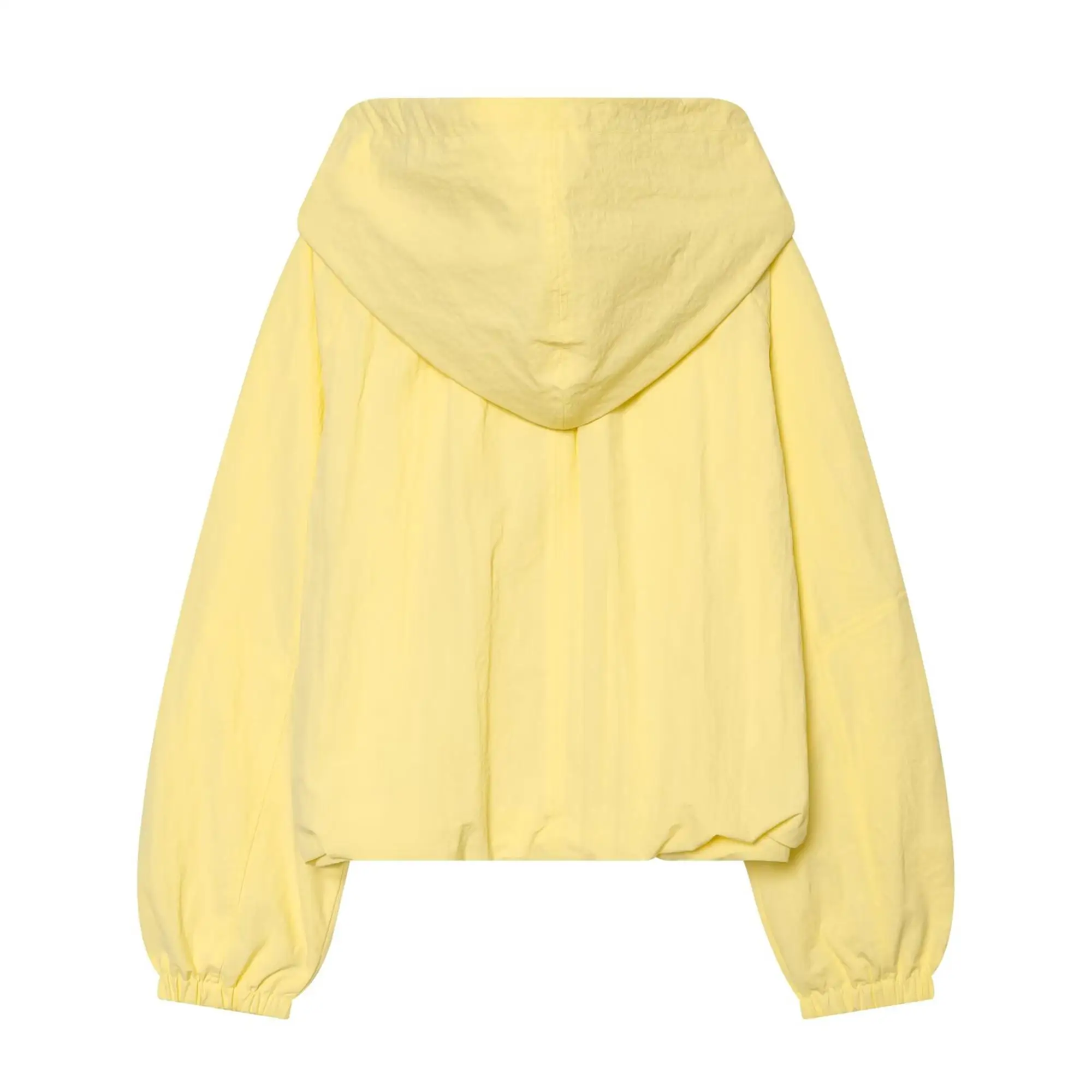 TFMLN Modische Damen-Kapuzenjacke mit Reißverschluss, lässig, Oversize, langärmlig, mit Kordelzug, geraffte Mäntel, Frühling, neu, Schnürmäntel für Damen – Detail 3