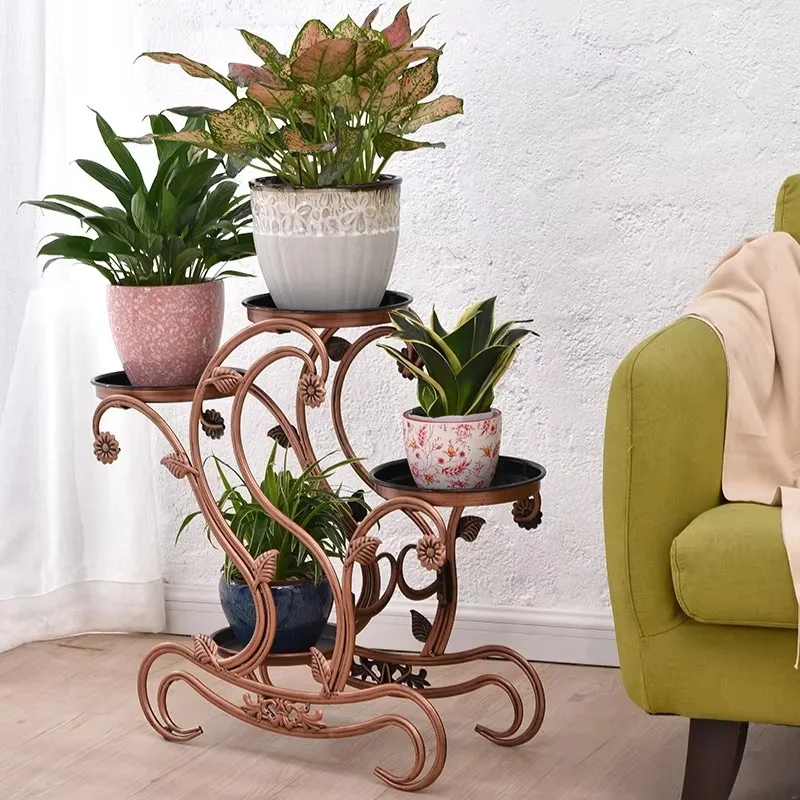 Wholesale Metal Home & Garden Accessory Kit Planter Stand Flower Holder for Outdoor Hotels Shopping Malls
