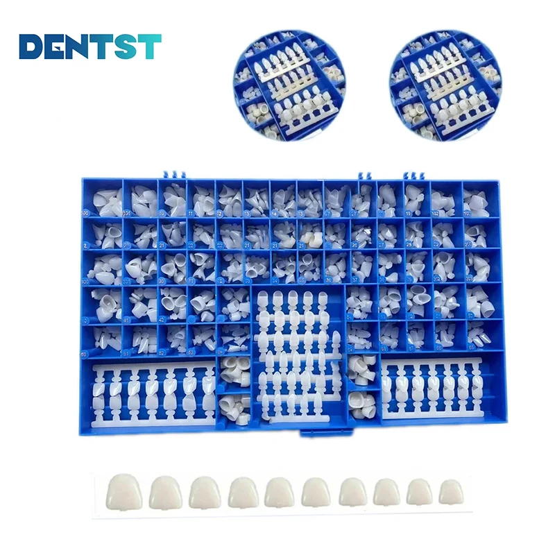 

Dental Temporary Crowns 66 Size Crown Mold Guides Premolar Molars Anterior Cuspid 390Pcs/Box Denstistry Material