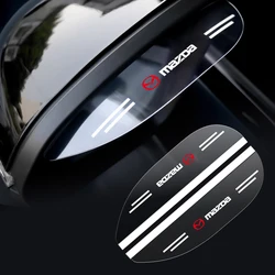 2PCS PVC Transparent Car Side Rearview Mirror Rain Eyebrow Visor For Mazda 3 5 6 7 2 Axela CX-5 CX-3 CX-4 Atenza Demio RX7 MPS