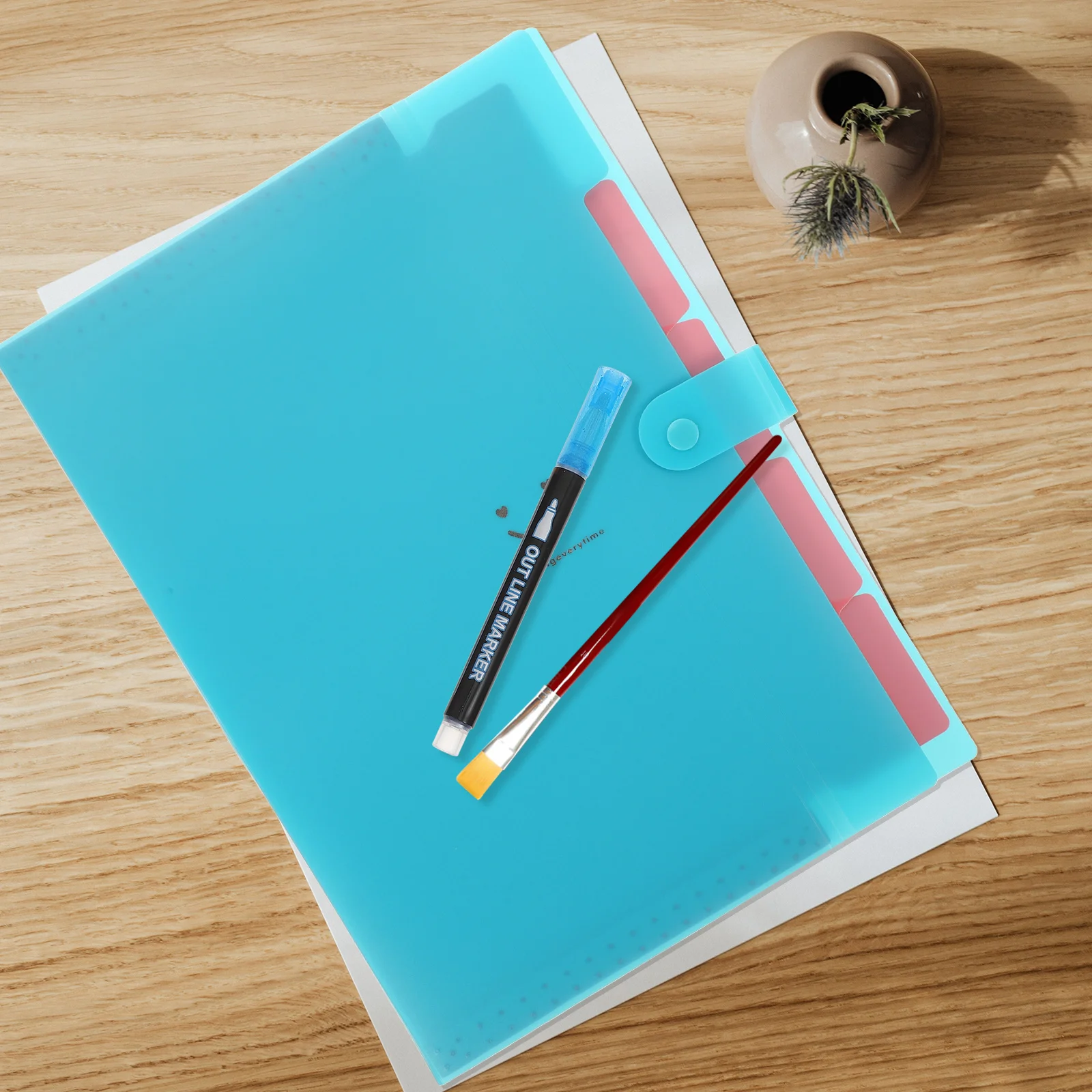 

File Package Organizer Portable Expanding Folder Document Receipt Home Office School Travel Storage Bag File Folder