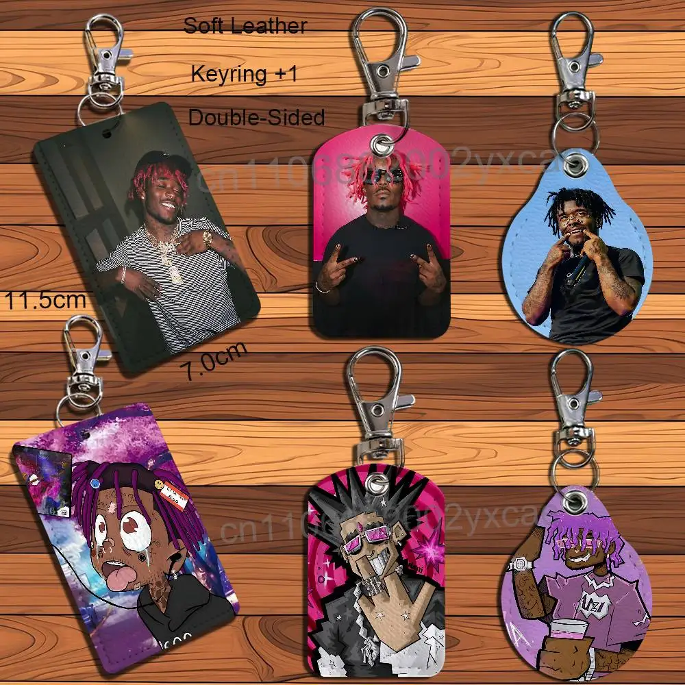 Llavero con la frase 'What You Saying Lil Uzi Vert', adecuado para tarjetas de metro, tarjetas bancarias, tarjetas de autobús, porta credenciales, tarjetero de cartera, texturizado