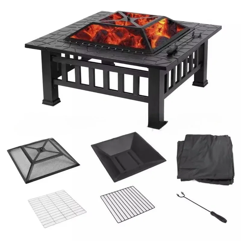 European and American style fire, household firewood heating stove, roasting stove, garden furniture, brazier, stove