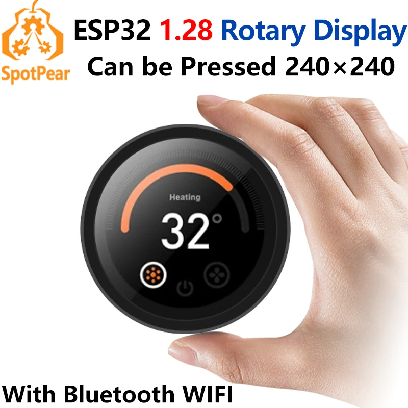 ESP32 Development Board C3 1.28 inch Round Rotary LCD Smart Screen 1.28inch Knob Display 240x240 LVGL for Arduino