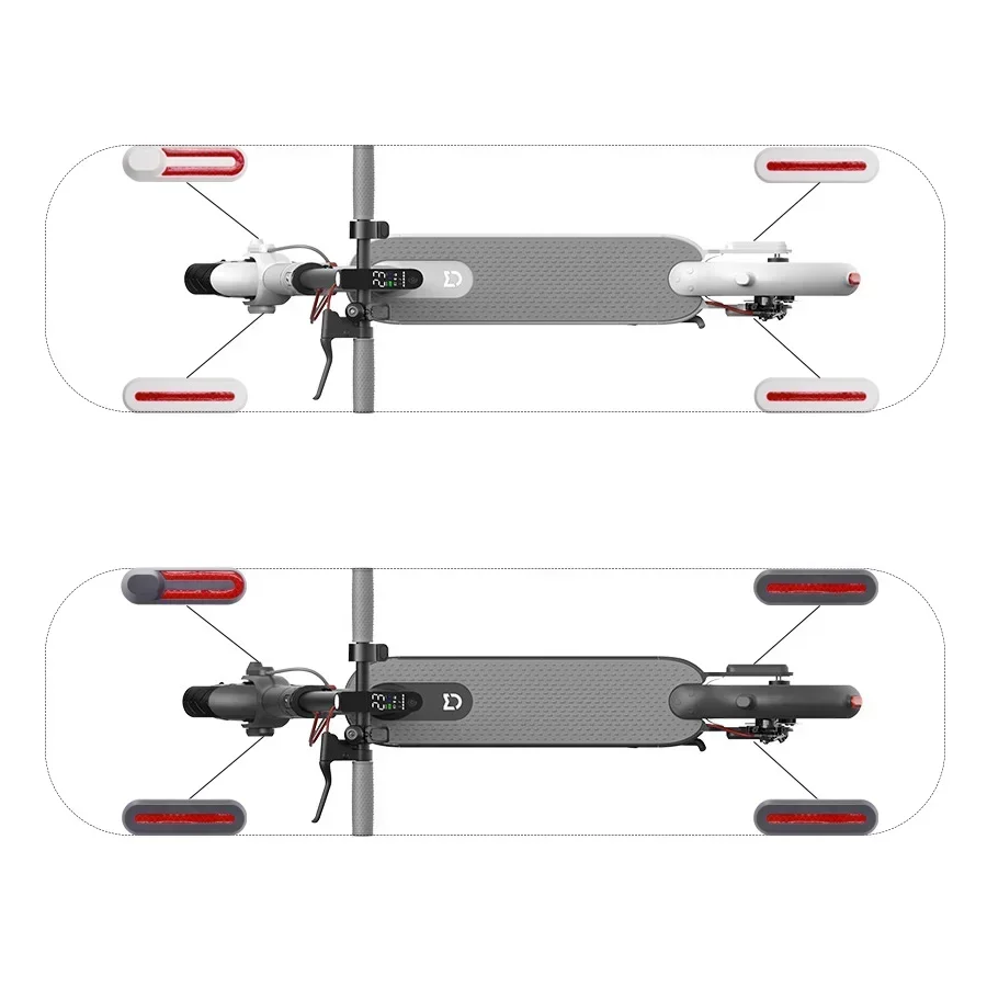 Für Xiaomi Mijia MI M365 1S Pro E-Scooter Reifen Splash Fender Sets Gabel Schutzhülle Radnabe kappe Reflektierende Schalen – Detail 16