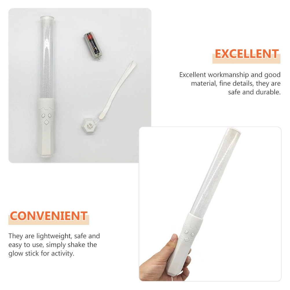 

2pcs Led Up Wand 15 Colors Glowing For Concert Festival Cheering Sticks Wand Music Fans Light Up Sticks Colorful