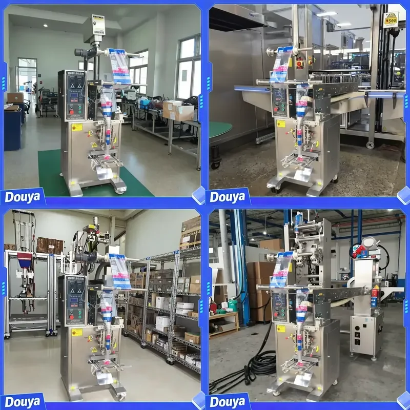 Fully Automatic 4 Side Seal Sachet Packing Machine Plastic Pouch Weigher Wrapping Filling Functions for Coffee Beans Tobacco