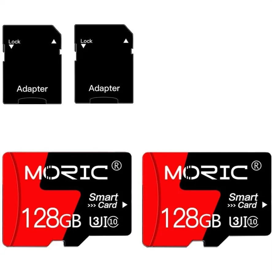 

128GB Micro SD Card 2 Pack High Speed Memory Card C10 A1 for Camera Dash Cam Smartphone Tablet Drone with Adapter