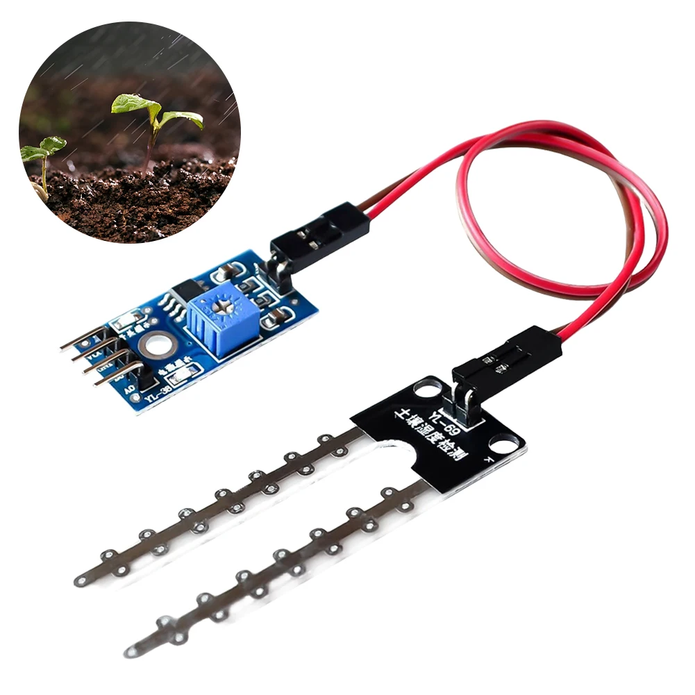 Smart Electronics Soil Moisture Hygrometer LM393 Soil Moisture Sensor Development Board 5V High Precision for Arduino DIY