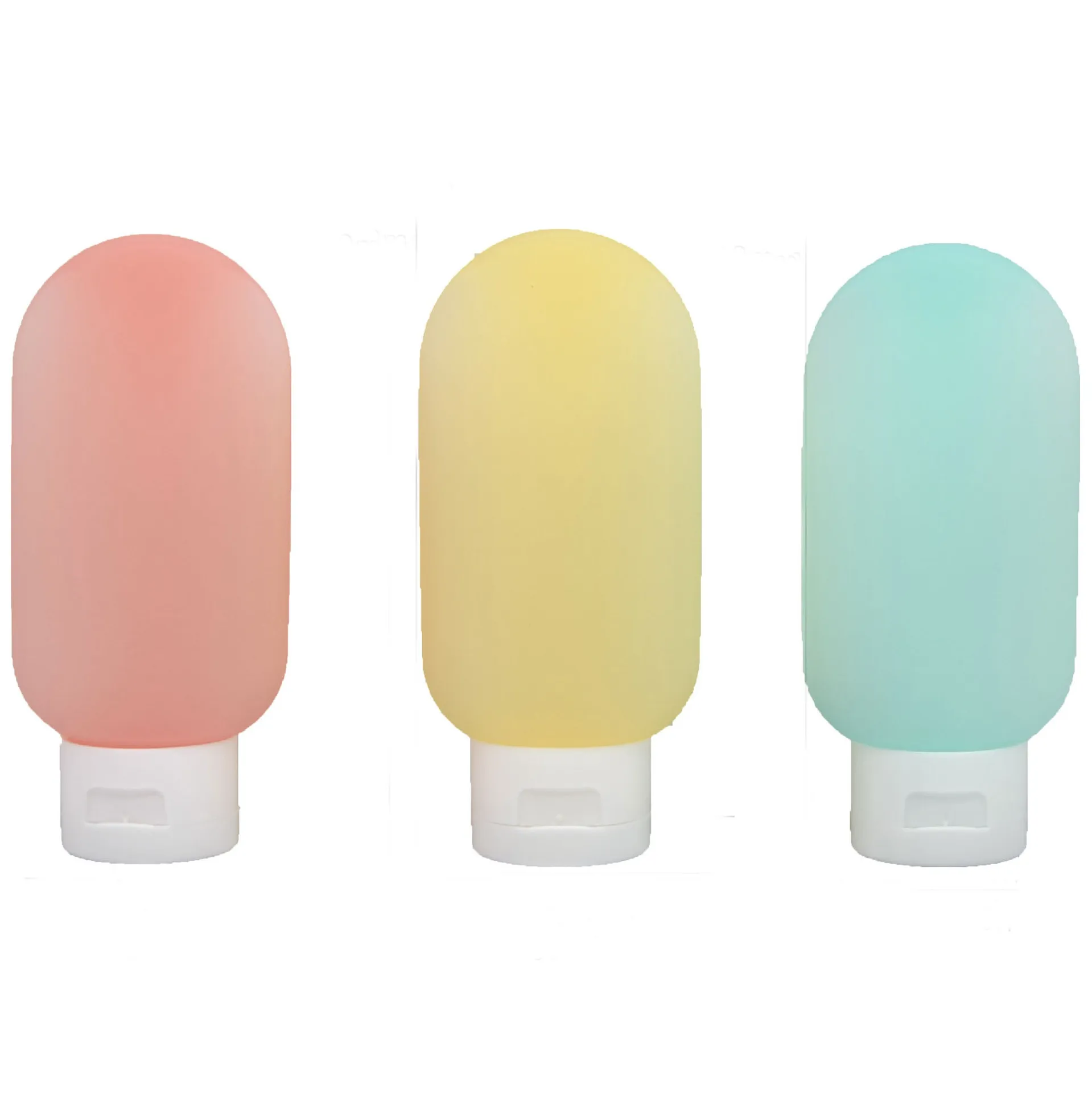 Garrafa De Viagem De Silicone Portátil Garrafa De Loção Recarregável, Recipiente De Shampoo À Prova De Vazamento, Squeeze Tube Garrafa Vazia, Armazenamento De Cosméticos