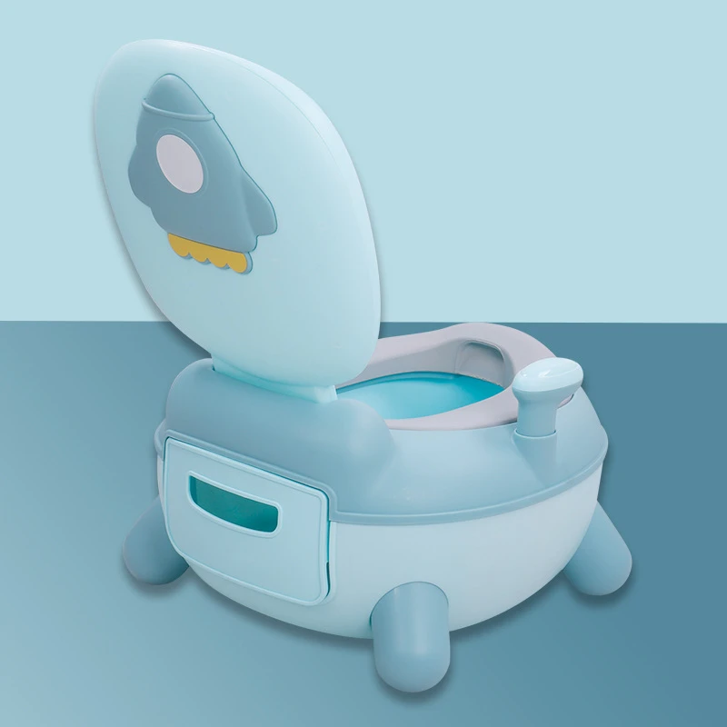 Jongen Meisje Veilig Trainer Seat WC Hard Pad Kinderen Pot 1-6 Jaar Oud Verbeterde Leuke Eend Baby Toiletbril babypotje Draagbare Kruk