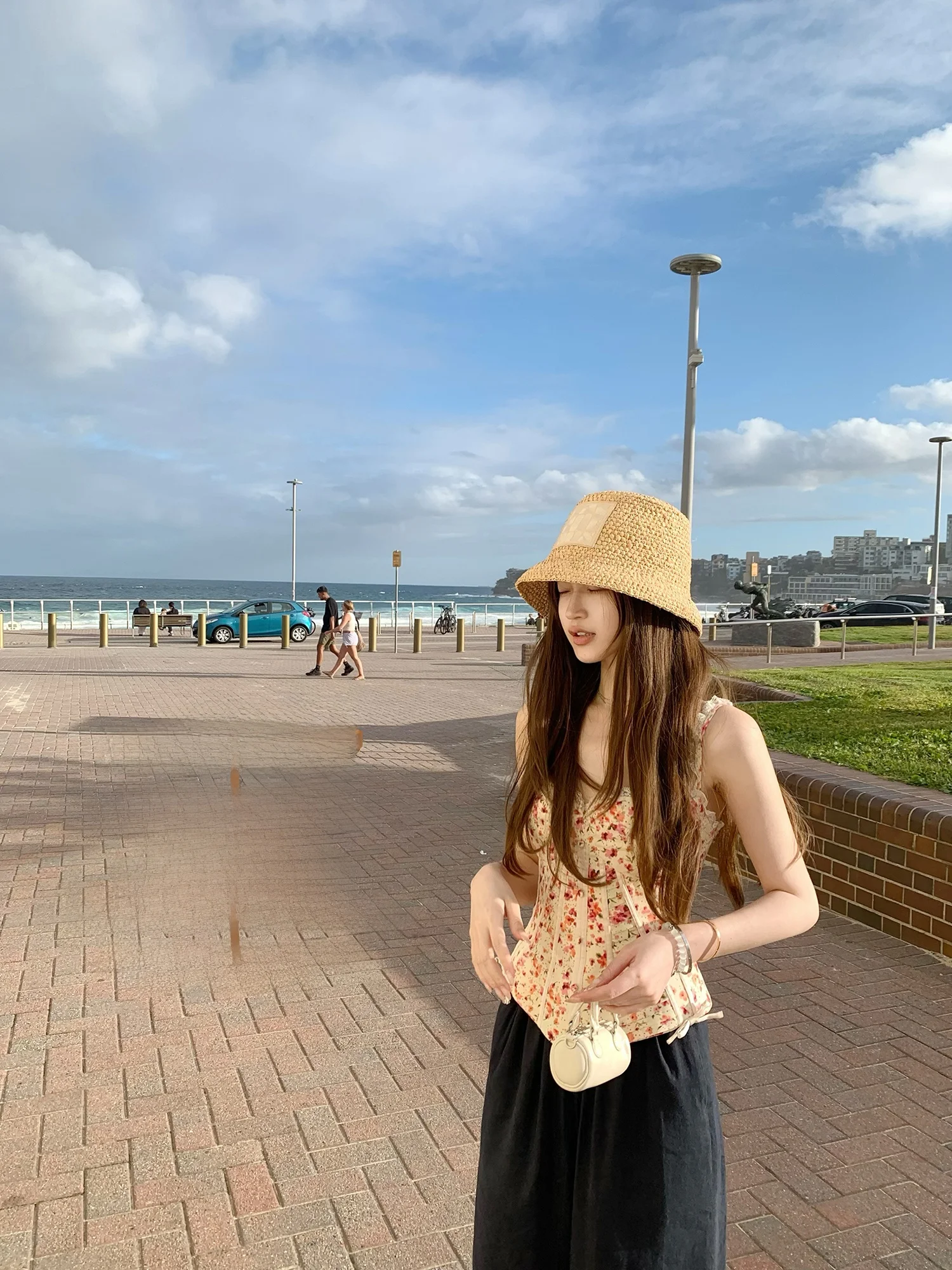 

Топ Madofit Antique Knot Brtte Ele Dert Sle Vest средней длины с цветочным принтом из полиэстера