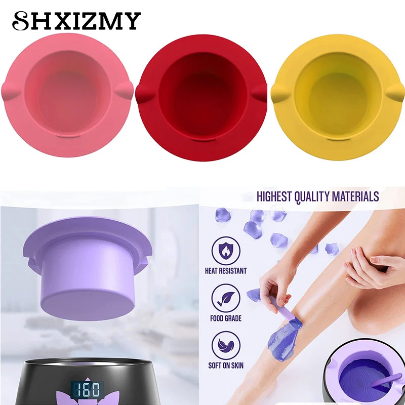 Filles en silicone résistant à la chaleur pour épilation, pot de remplacement, réutilisable, chaud, UNIS issant, avertir